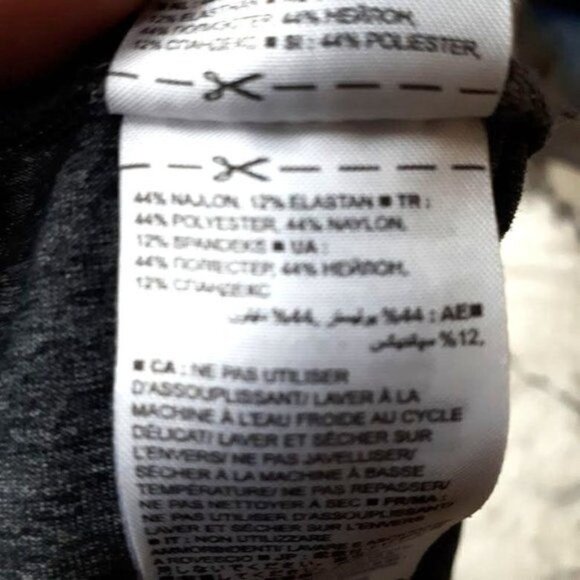 Gap Fit Activewear Leggings Gray with Multi-Color Stripes Girls Small - Picture 7 of 7